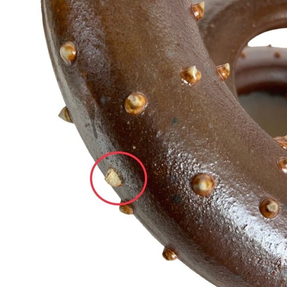 Octopus Tentacle Sculpture Raku Studio Art Pottery Signed Durrschmidt Jellyfish - Picture 8 of 8